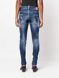 Dsquared2 distressed-effect logo-patch jeans