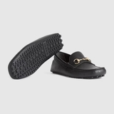 Gucci Horsebit Driver Black Soft Leather