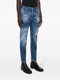 Dsquared2 distressed slim-cut jeans