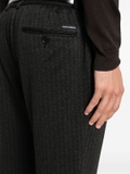 Dolce & Gabbana herringbone-pattern tapered trousers