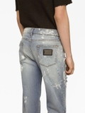 Dolce & Gabbana distressed slim-fit jeans