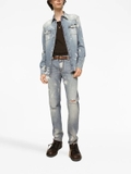 Dolce & Gabbana distressed slim-fit jeans