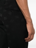 Dolce & Gabbana logo-jacquard straight-leg trousers