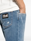 Dolce & Gabbana stonewashed slim-fit jeans