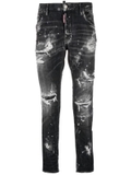 Dsquared2 bleached-finish cotton jeans