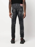 Dsquared2 bleached-finish cotton jeans