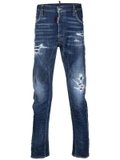 Dsquared2 ripped slim-fit jeans