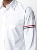 Thom Browne RWB stripe detail sleeve shirt