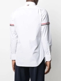 Thom Browne RWB stripe detail sleeve shirt