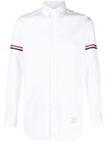 Thom Browne RWB stripe detail sleeve shirt