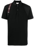 Alexander McQueen logo harness-strap polo shirt