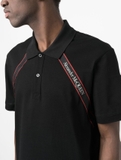 ALEXANDER MCQUEEN Tape Logo Polo Black