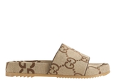 Gucci Maxi GG Canvas Slide Sandal 'Brown'