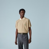 Gucci Web-stripe logo-patch polo shirt