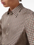Gucci stirrup-print silk shirt
