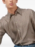 Gucci stirrup-print silk shirt