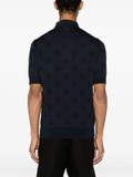 Dolce & Gabbana logo-jacquard silk polo shirt