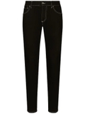 Dolce & Gabbana slim-cut contrast-stitching jeans