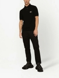 Dolce & Gabbana logo-tag wool polo shirt