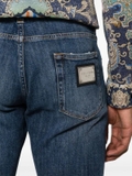 Dolce & Gabbana ripped-detail tapered jeans