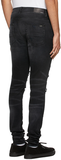 AMIRI Black Leopard Thrasher Jeans