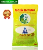 Gạo ST25 Ông Cua ngon nhất thế giới 2019 & 2023 _ túi 5kg chính hãng date mới