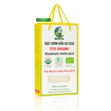 Gạo Ông Cua ST25 Organic chuẩn USDA Mỹ (hộp 2kg hút chân ko) - gạo ST25 hữu cơ cao cấp