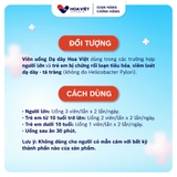 Chống trào ngược Dạ dày Hoa Việt giảm đau dạ dày mạn tính giảm đầy bụng khó tiêu hộp 100 viên