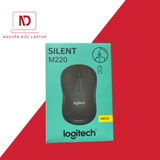 Chuột Không Dây Logitech M220 Silent Không Ồn Pin 1.5 năm, Chuột Logitech USB Wireless cho Laptop (tặng bàn di chuột)