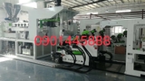 Máy cán màng PET miễn sấy (trục vít đôi 85 ) một lớp