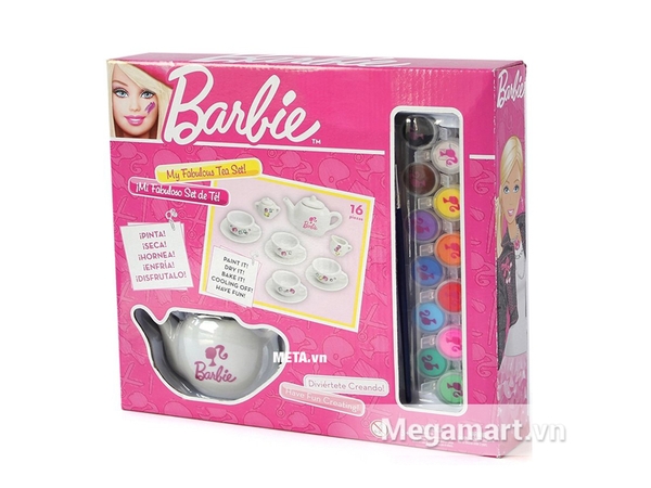 Barbie Bộ ấm trà Barbie tự thiết kế Barbie Bộ ấm trà Barbie tự thiết kế