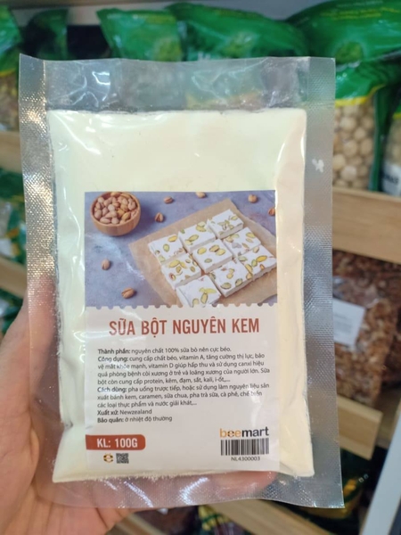Sữa bột nguyên kem Newzealand 100gr