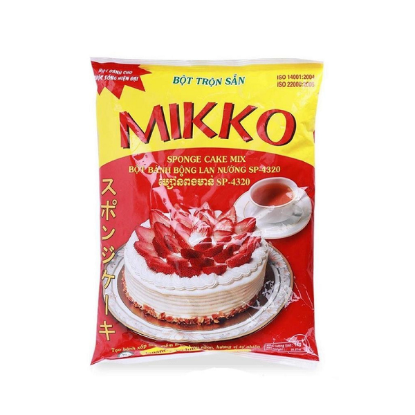 Bột trộn sẵn bánh bông lan Mikko 1kg