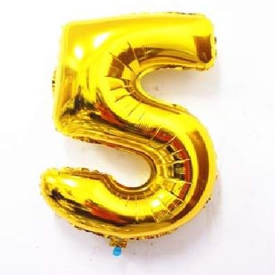 Bóng bay chữ số 5