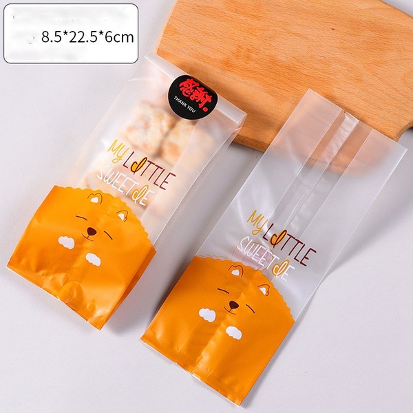 Túi gấu vàng dài (50c) 8*22 cm