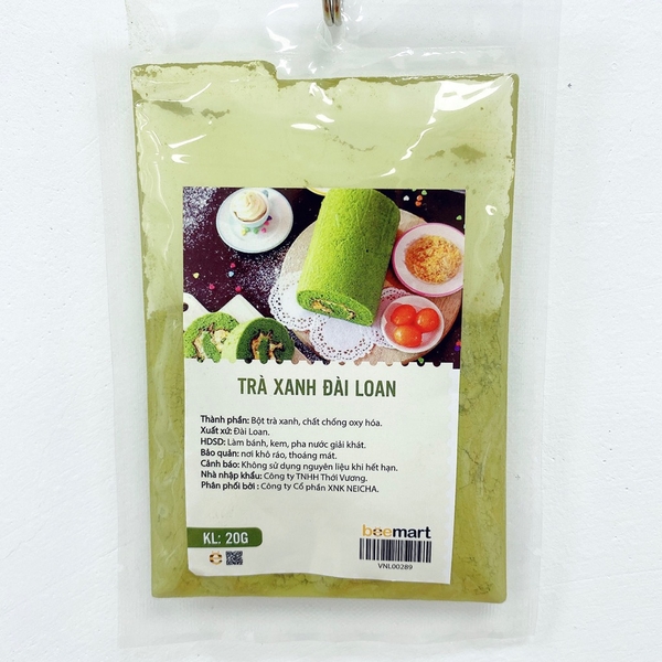 Bột trà xanh Đài Loan 20g
