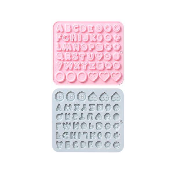 Khuôn silicon chữ cúc áo