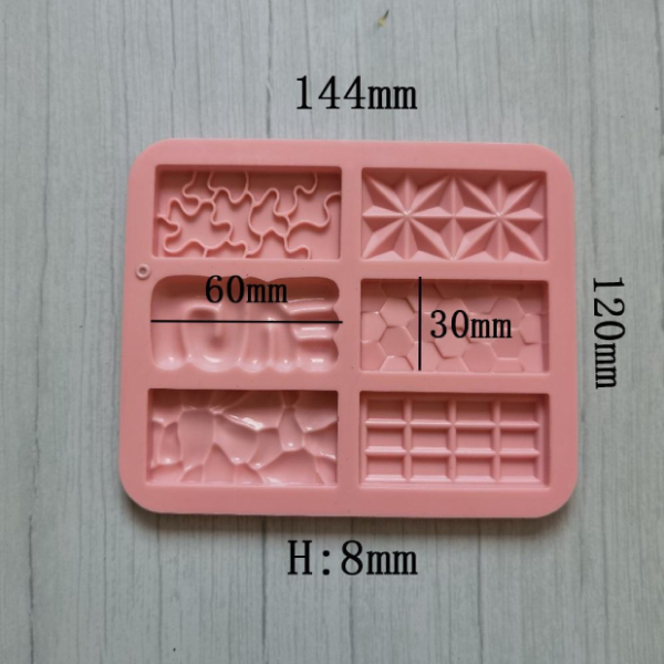 Khuôn silicon đổ socola bức tường hoa văn