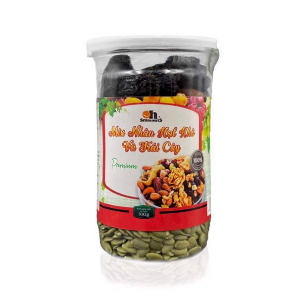 Mix nhân hạt khô và trái cây 500g
