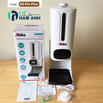 Máy đo thân nhiệt và sát khuẩn tay tự động Akiko K9 pro plus