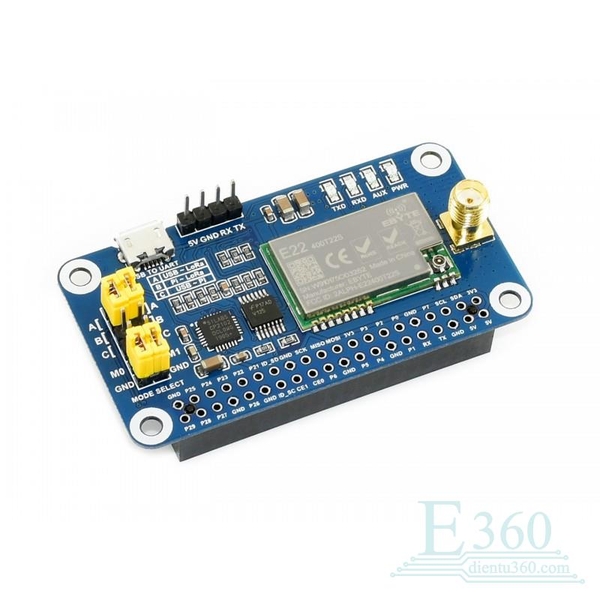 module-truyen-du-lieu-lora-sx1268-dai-tan-433mhz-hat-cho-raspberry-pi-waveshare