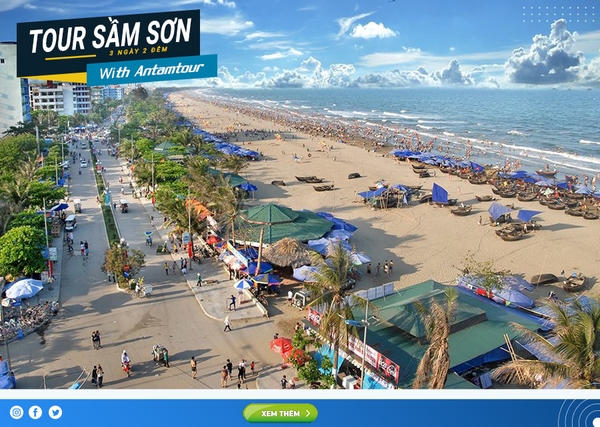 Tour Sầm Sơn 3 ngày 2 đêm | KH Hàng Ngày | Giá Tốt | Antamtour.vn 1 tour sầm sơn 3 ngày 2 đêm