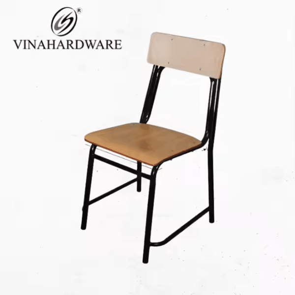 Ghế Học Sinh Lưng Tựa Gỗ Có Thể Xếp Chồng Vinahardware – Nội Thất Trường Học Cao Cấp
