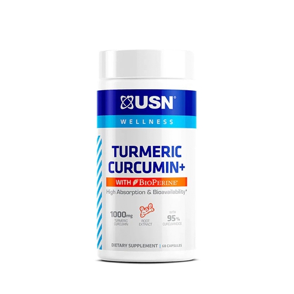 USN Vibrance Turmeric Curcumin+ with Bioperine, 60 Capsules
