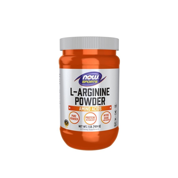 NOW L-Arginine Powder, 1 Lb. (100 Servings)