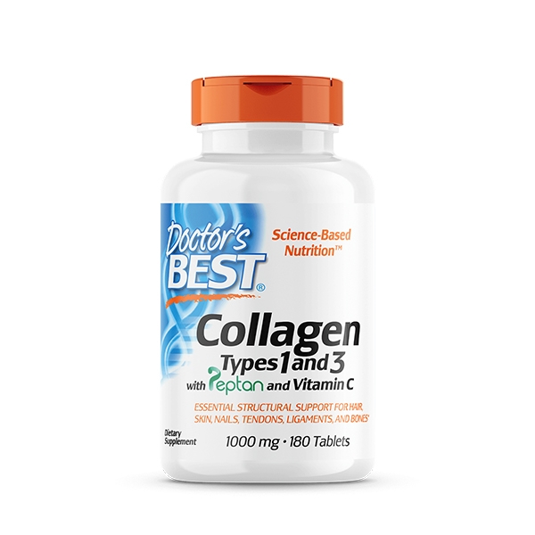 Doctor's Best Best Collagen Types 1 and 3, 180 Tablets