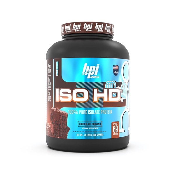 BPI ISO HD 100% Pure Isolate Protein, 5 Lbs (69 Servings)