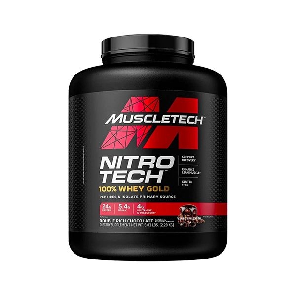 MuscleTech NITRO-TECH 100% Whey Gold, 5.5 Lbs (76 Servings)