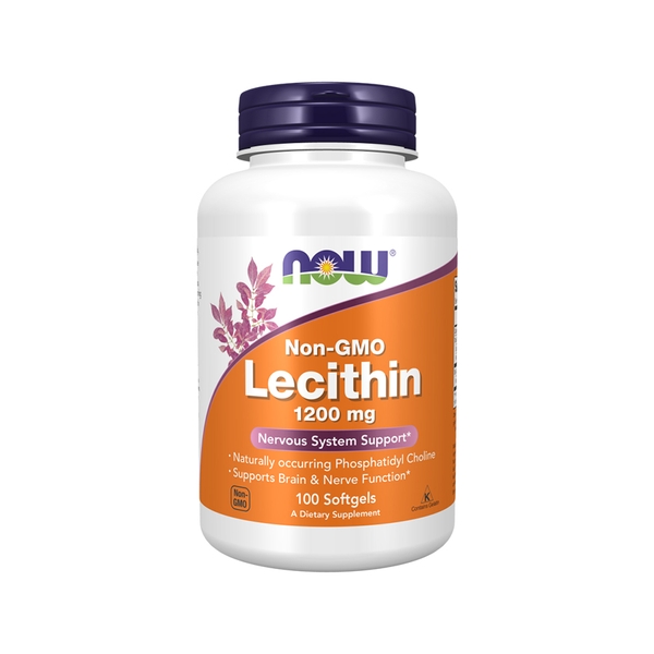 Now Lecithin 1200mg Non GMO, 100 Softgels