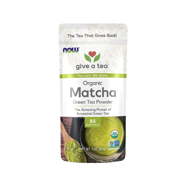NOW Real Tea, Organic Matcha Green Tea Powder (85g) - 85 Servings